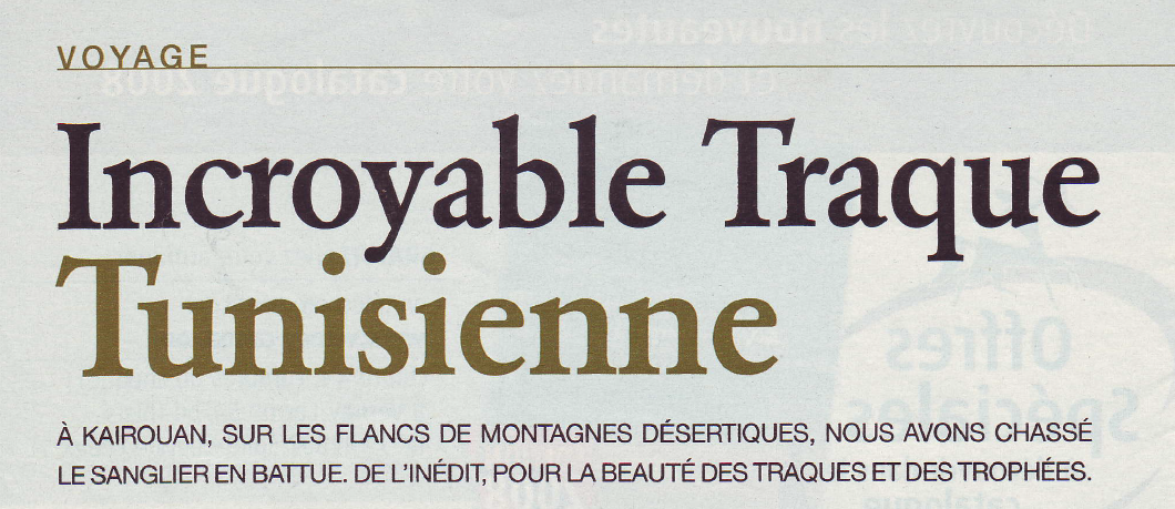 Incroyable traque Tunisienne