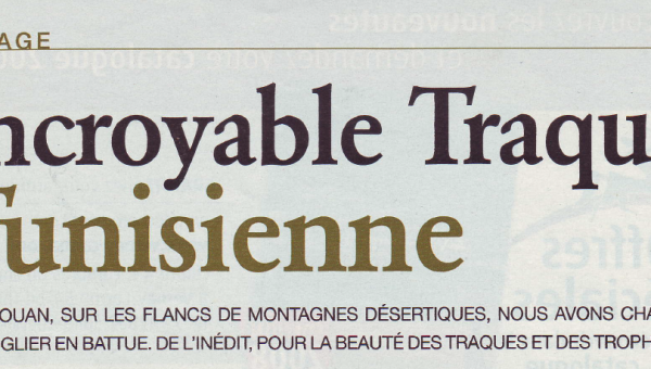 Incroyable traque Tunisienne